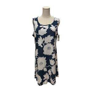 Ronni Nicole Denim-Look Floral Print Sleeveless Shift Dress